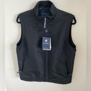 BNWT Landmark Water Resistant Men Women Vest Lined Zippered Front Pockets Sz M